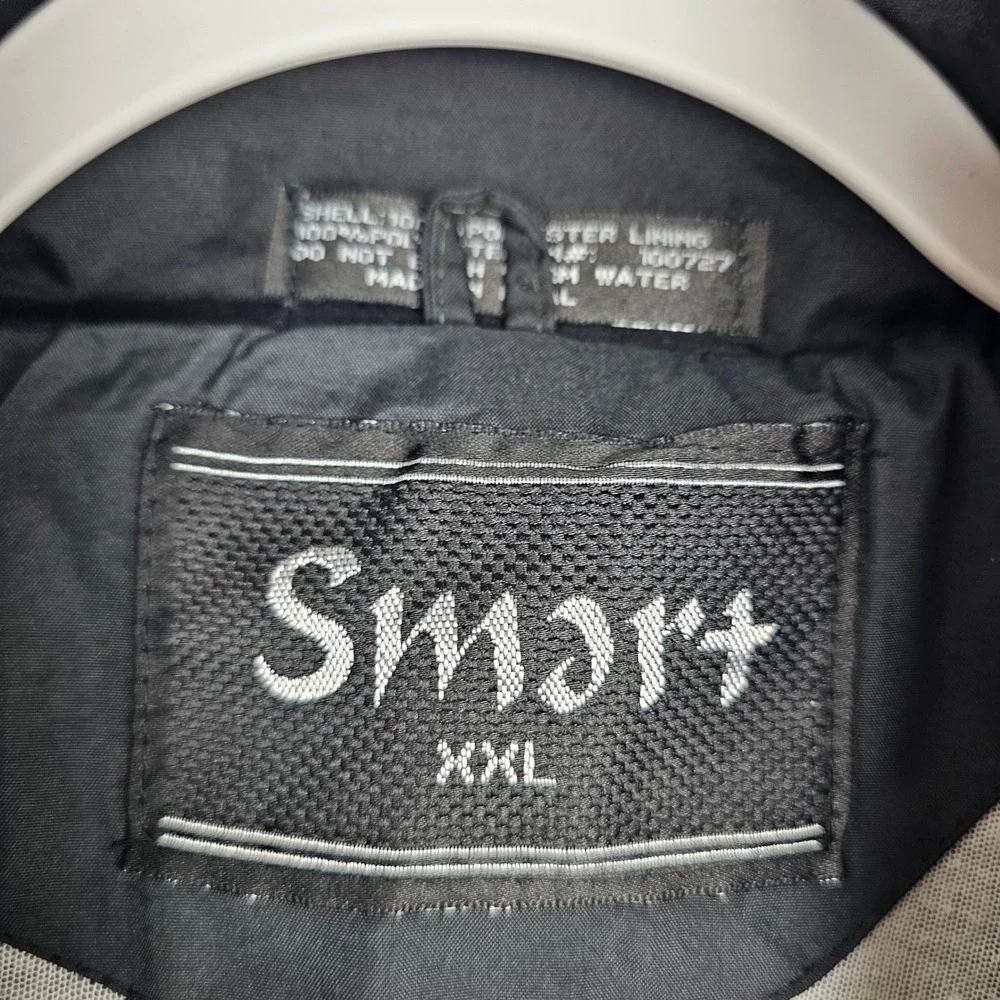 Smart Jacket Mens XXL Grey Black Colorblock Full Zip Midweight
